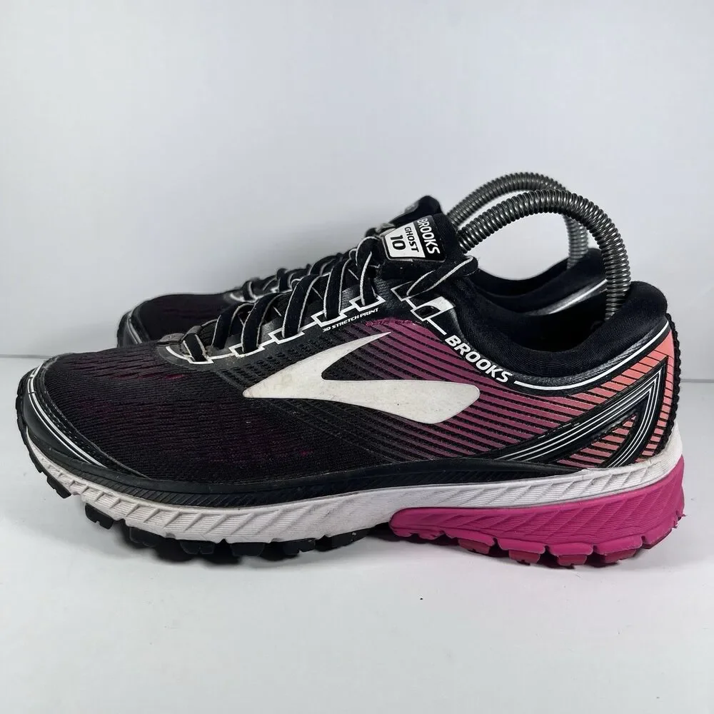 Brooks Ghost 10 Lace Up Athletic Running Shoes Sneakers Women's Size 8 - Picture 3 of 8